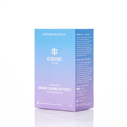 Organic Calming Butterfly Calming Herbal Tea By Genuine Tea