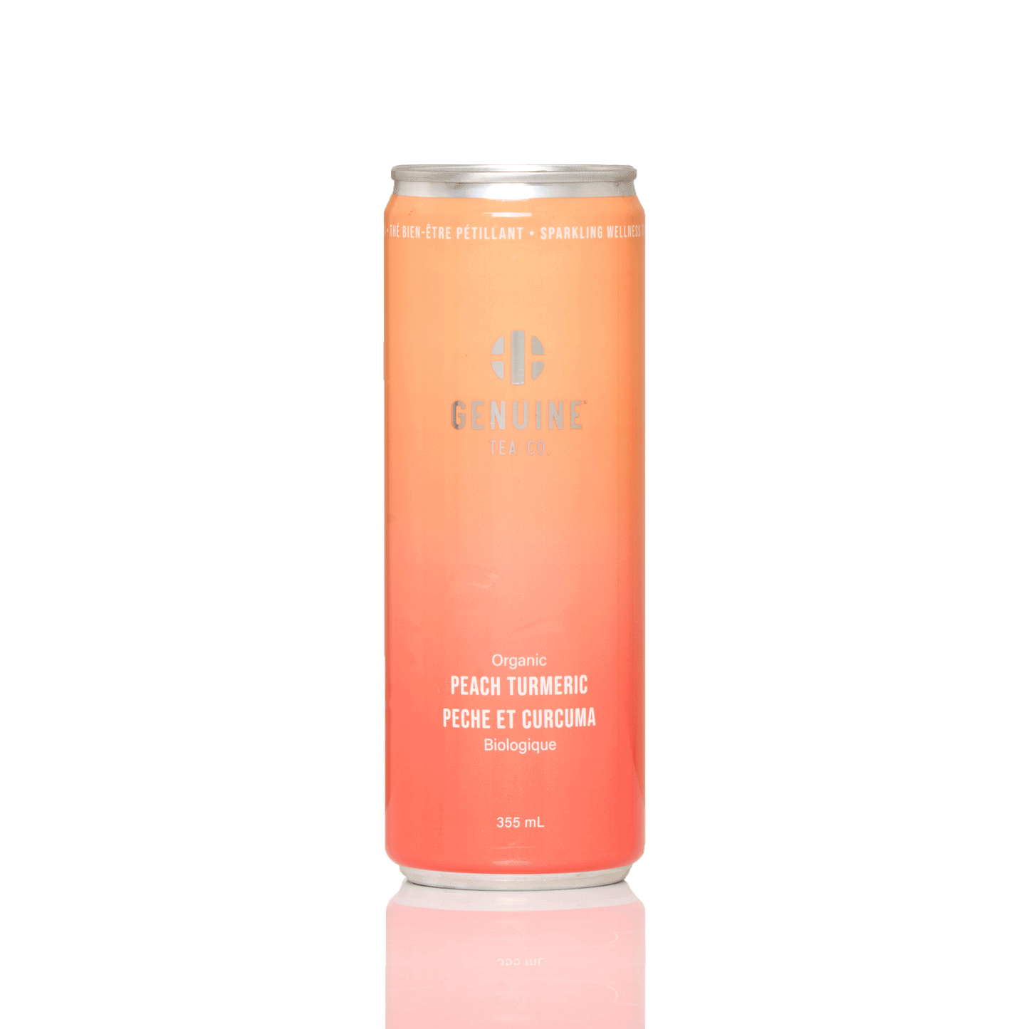 Organic Peach Turmeric Ceylon - Sparkling Iced Tea - Genuine Tea