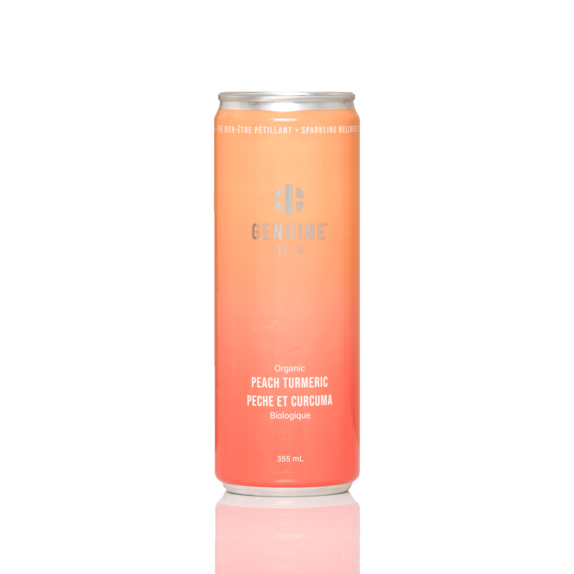 Organic Peach Turmeric Ceylon - Sparkling Iced Tea - Genuine Tea