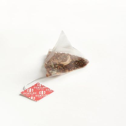 Pyramid Tea Bags - Lemon Ginger Rooibos Herbal Tea - Genuine Tea